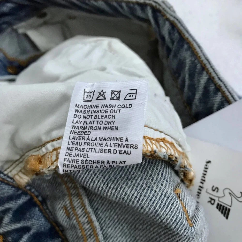 Free People Sandrine Rose NWT Medium Wash Distressed Jeans Women 27 - Picture 10 of 10